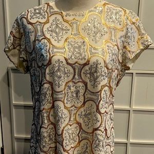 Brand new metallic sequin tshirt